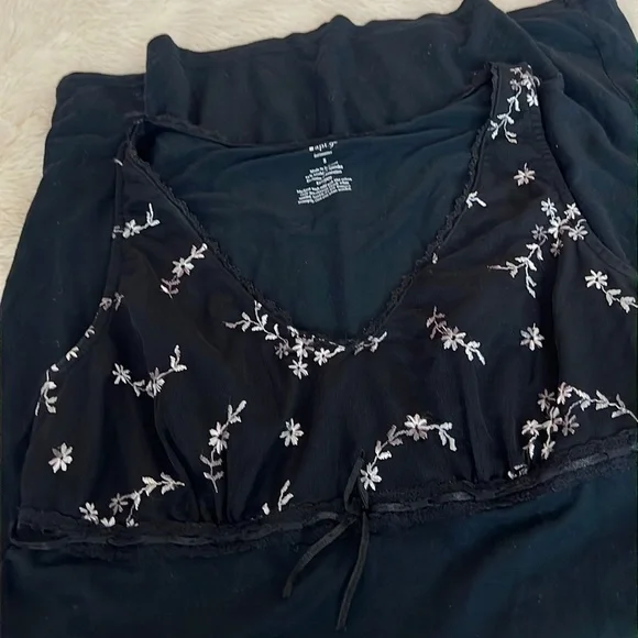 Floral Embroidered Slip Dress Nightgown - Picture 5 of 7